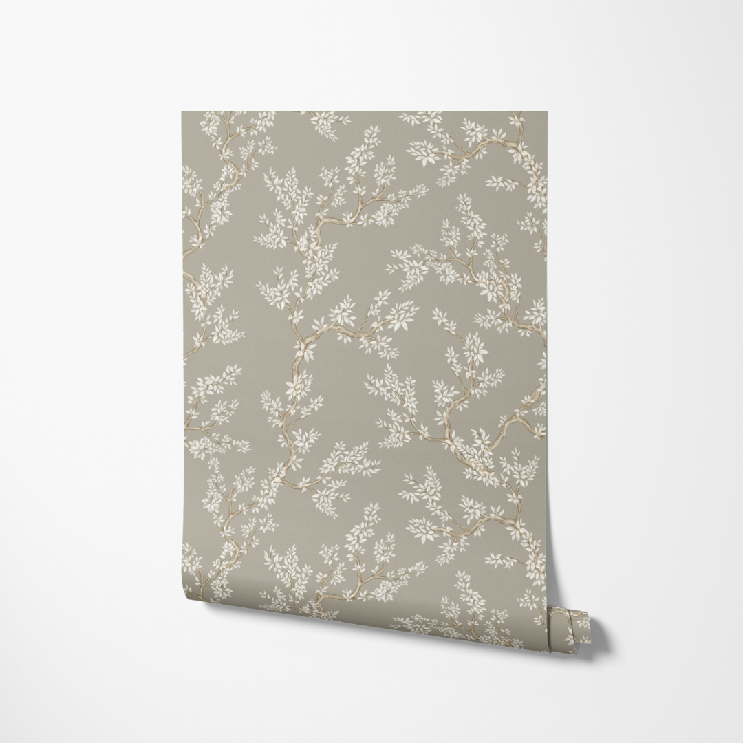 Kate | Prepasted Wallpaper | Taupe